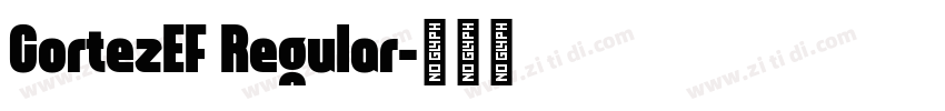 CortezEF Regular字体转换